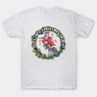 Ollie Into Christmas Spirit! Skate T-Shirt